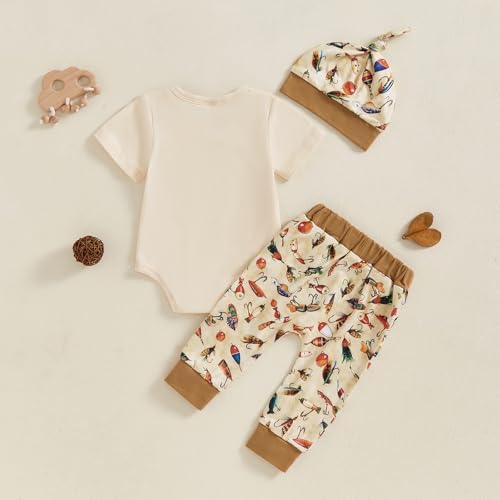 Scloutarry Newborn Fishing Romper Set