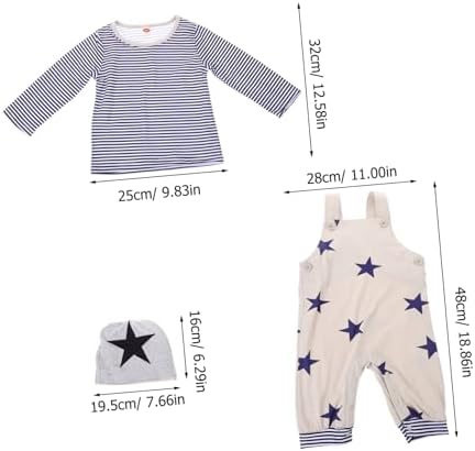 Homoyoyo Boys Star Print Preschool Clothing Set Fun Playful Newborn Toddler