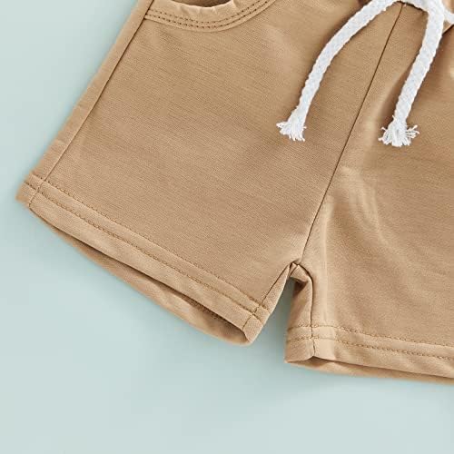 LiOMeiZI Toddler Baby Boy Short Set Patchwork Plaid Design