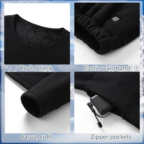 YANYNGS USB Heated Top Womens -16 Heating Zones - Warming for Cold Winters