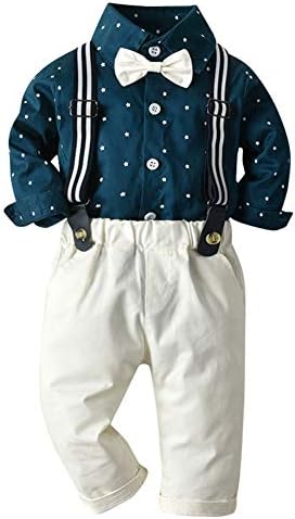 festive Christmas Overalls Set for Boys