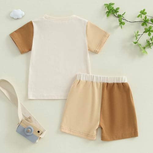 FOCUSNORM Baby Boy Summer Outfit Set 2 Pcs
