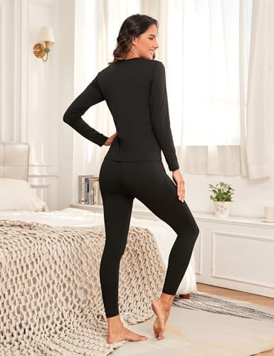 Stay Warm in Style Winvote Thermal Underwear for Women Set
