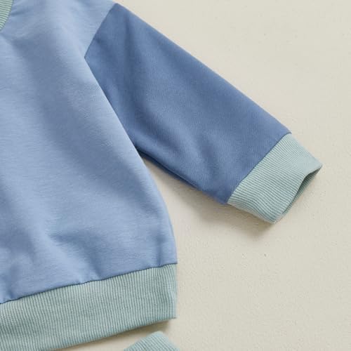 Saliuentm Baby Boys Girls Contrast Color Sweater Set