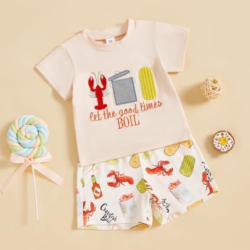 Perfect Penal Essential Kids Crawfish Out outfit for Toddler Boys Summer Essential
