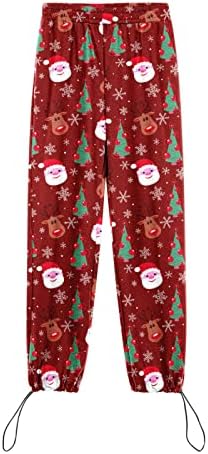 Festive Christmas Pants Women - Overalls with Restrictions High Waist and More