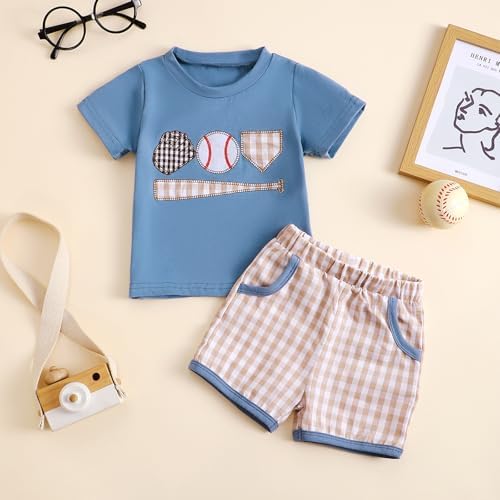 Sreakeio Toddler Baseball Outfit Set for Boy