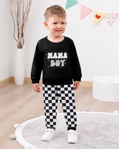 SanMio Toddler Boys Outfits 2PCS FallWinter Long Sleeve Pullover Set