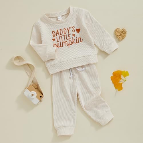 Finegoodwei Halloween Baby Boy Outfit Pumpkins Fun Long Sleeve