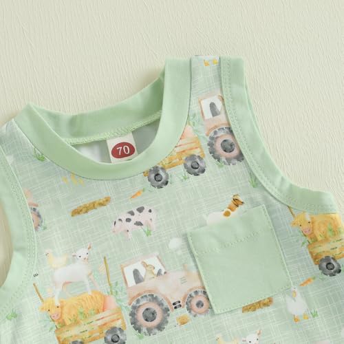 Meiweileya Infant Toddler Farm Tractor Outfit