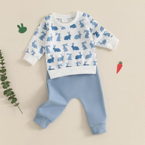 Bunny Long sleeve sweater and pants set for babies