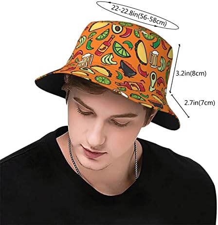 Cute Kawaii Light Blue Cat Bucket Hat for Women Men Unisex