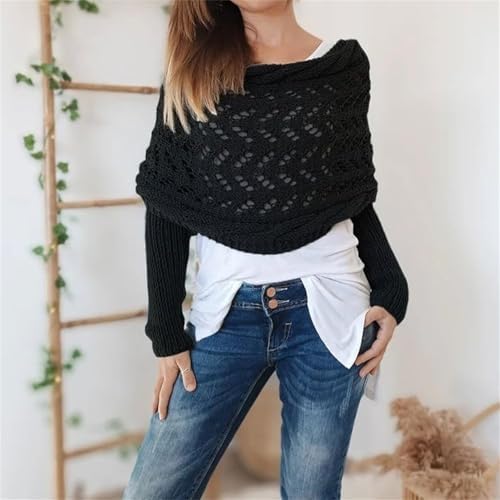 VYOCAO Womens Knitted Cable Shawl