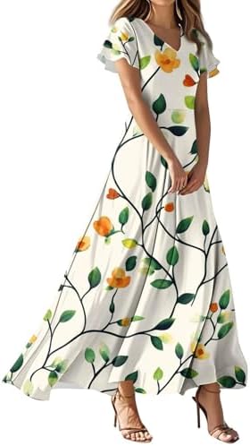 UDDERLINE STYLISH SUMMER PRINT COMFORT BIRTHDAY DRESS WOMEN