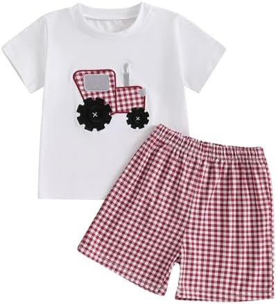Weekend Tractor Glory Toddler BOYS summer Outfits Set