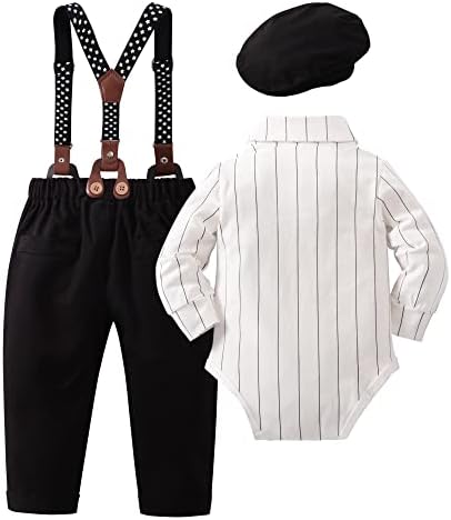 YALLET Baby Boy Tuxedo Set 0-18M