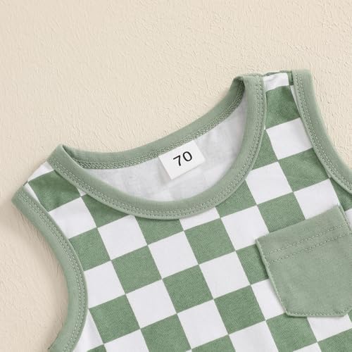 Soft Breathable Baby Boy Summer Set Includes Tank Shorts