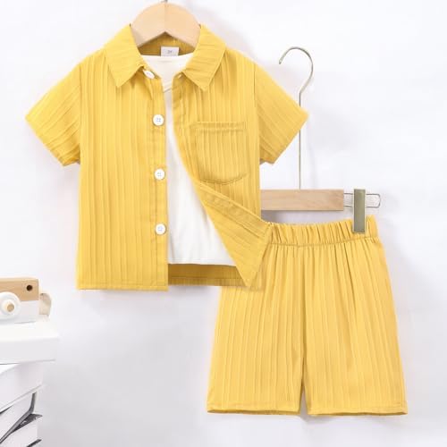 Sterling Baby Boy Clothing Set Soft Cotton Linen T-Shirts Shorts