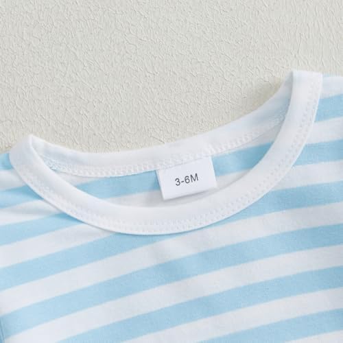 Newborn Long Sleeve Romper Suspender Pants for Boys Soft Knitted Set