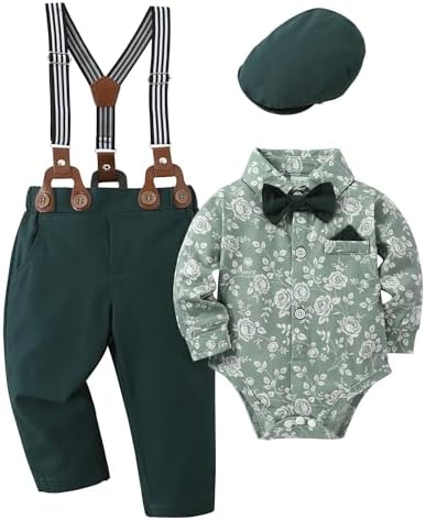 Gentlemanly Baby Boys Tuxedo Set for 0-18M