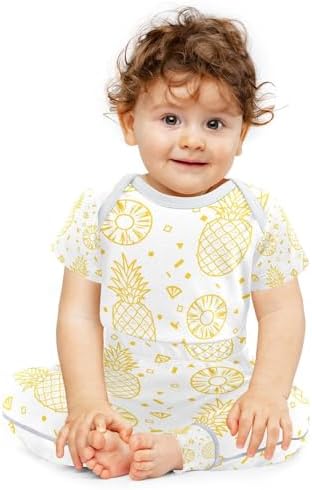 KICPOAY Baby clothing set - 0-24 months yellow fruits pineapples