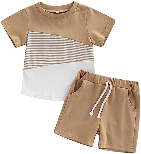 Mubineo Summer T-Shirt Shorts Set for Boys lounging wear