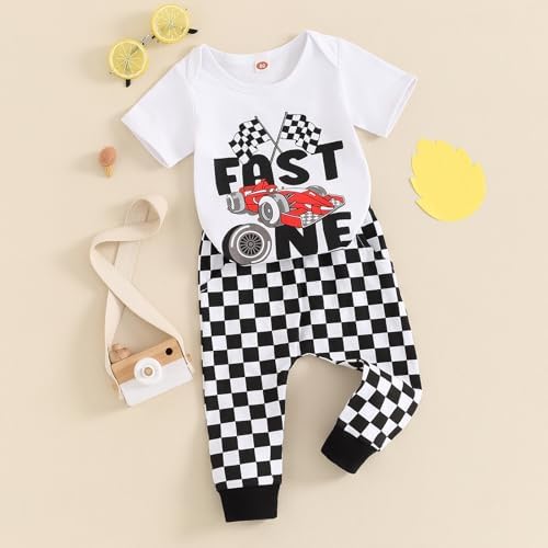 Suolongsama 1st2nd Birthday Boy Outfit Set For Car Race