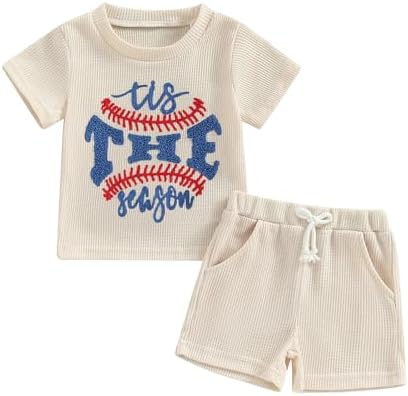 Baby Boys Baseball Outfit Soft and Comfortable