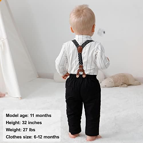 YALLET Baby Boy Tuxedo Set 0-18M