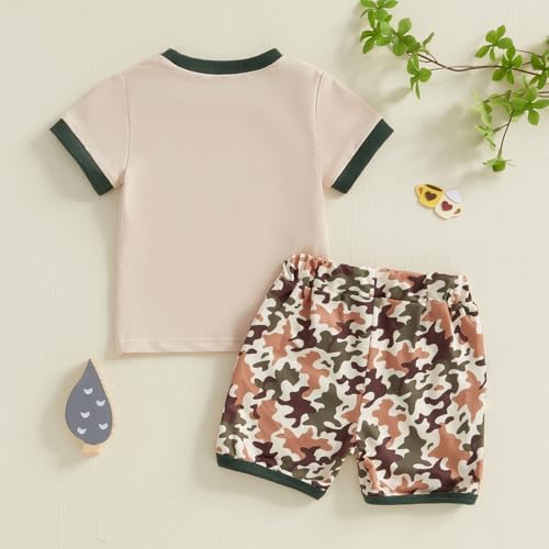 Chloefairy Toddler Boy Hunting Camo Set