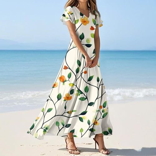 UDDERLINE STYLISH SUMMER PRINT COMFORT BIRTHDAY DRESS WOMEN