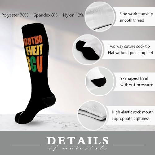 Im Rooting For HBCUs Black History Month Boot Socks