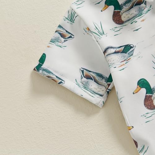 Perfect Summer Outfit for Toddler Boys - Casual and Stylish Duck Print Set