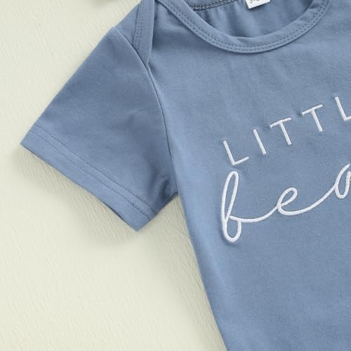 Newborn Boys Little Bean Outfit Set for Summer