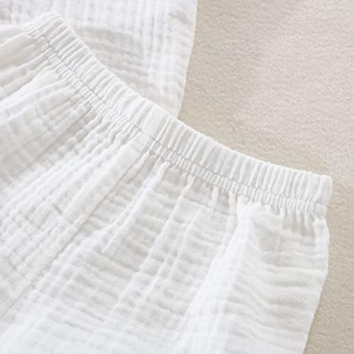 SHIBAOZI Toddler Boy Summer Outfit 2PCS Button-Down Shirt Shorts with Pockets