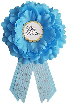 Sash Dads Pin - Maternity Belt USA Made Blue Baby Boy Shower