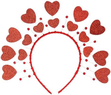 Red Heart Sequin Headband Valentines Day