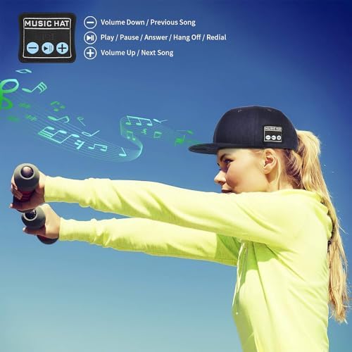 Adjustable Bluetooth Speaker Hats for Music