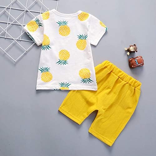 Clothing Set - Pineapple T-Shirts Shorts for Boys