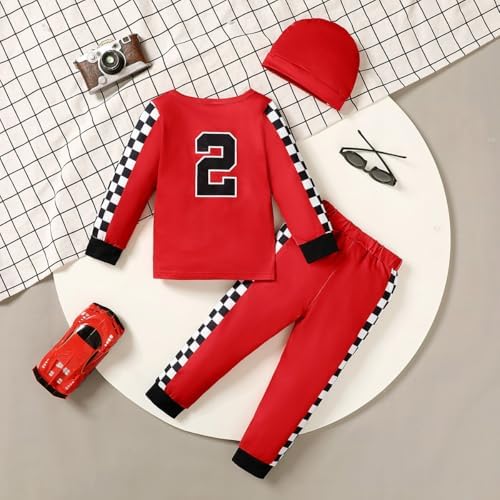 2nd Birthday Race Car Driver Outfit for Baby Boys