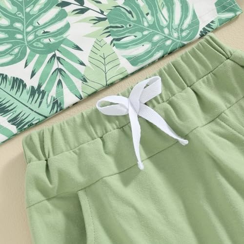 Coconut Print Baby Boy Summer Clothes Set