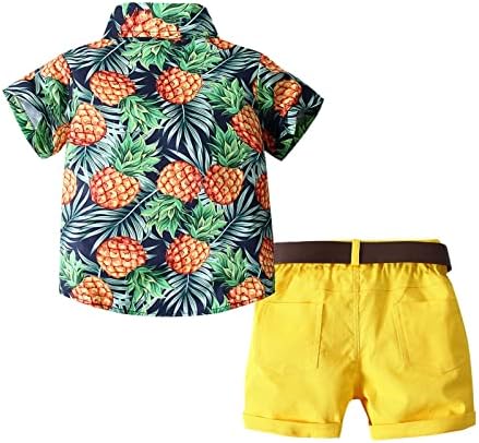 Adorable Summer Comfort Set for Babies Pineapple Flowers Design