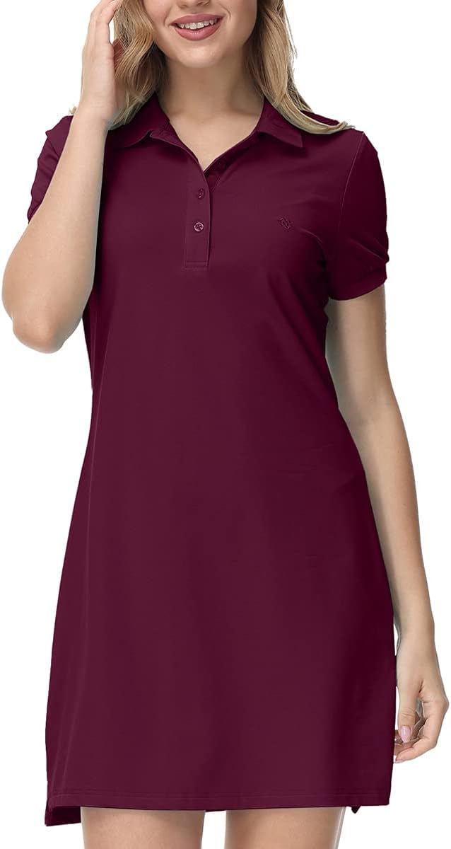 JINSHI Womens Slim Golf Dress