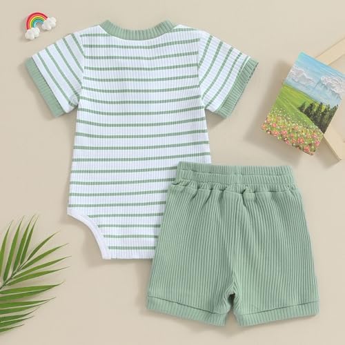 Cute Newborn ROMPER Set in Soft Cotton Boys Girls 0-18-Month