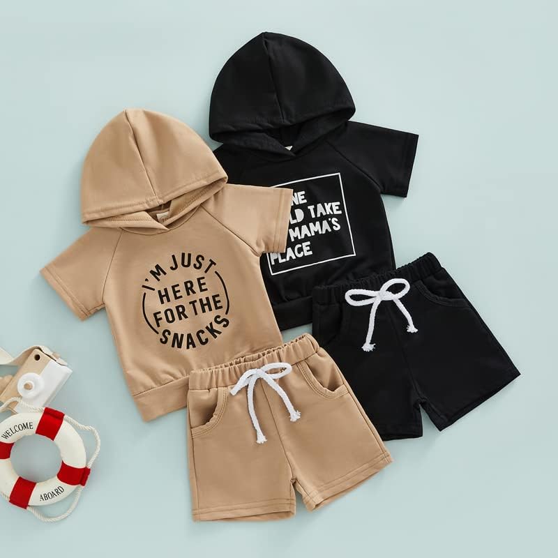 LiOMeiZI Toddler Baby Boy Short Set Patchwork Plaid Design