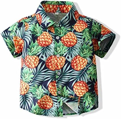 Adorable Summer Comfort Set for Babies Pineapple Flowers Design