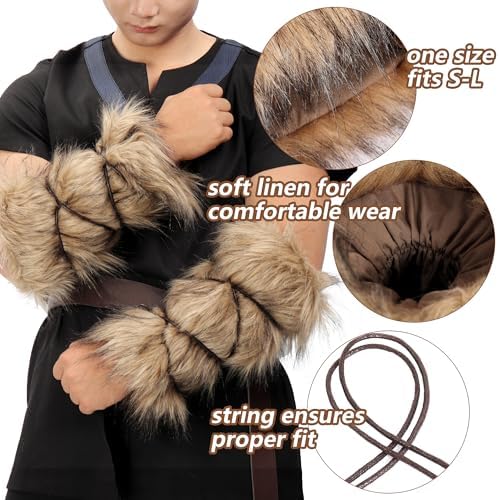 KUOIN Faux Fur Arm Wrap