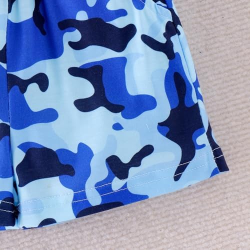 Camo Bear Style Toddler Shorts Set