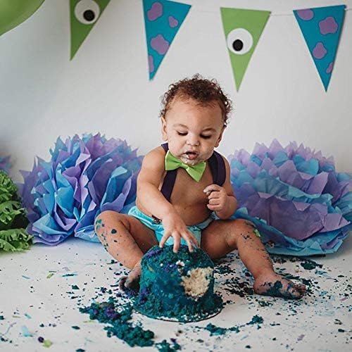 ODASDO Infant Boys First Birthday Party Cake Smash Outfit 3pcs Set