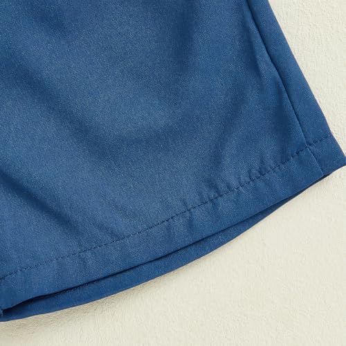 Summer Girly Look for Boys -Button-up Shorts Set